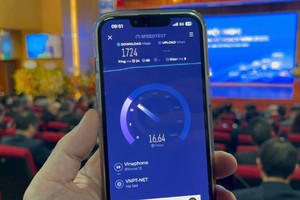 Tốc độ mạng di động 5G Vinaphone.