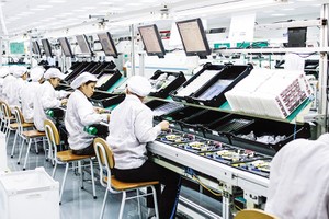 Khu vực sản xuất linh kiện của Foxconn tại Bắc Ninh