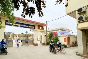 Trường THPT Phùng Khắc Khoan, huyện Thạch Thất thuộc dự án nhóm B là một trong những dự án đầu tư công chậm hoàn thiện hồ sơ quyết toán.