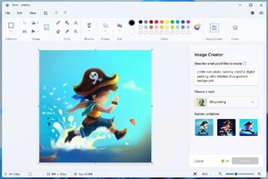 Người dùng cần đăng ký Microsoft 365 để tạo ảnh bằng AI trên Paint. Ảnh: Microsoft