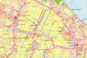 Vị trí dự kiến xây dựng Cảng hàng không Tây Ninh. 