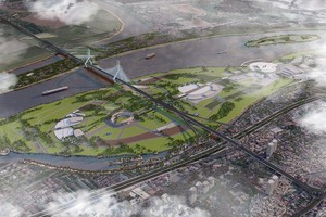 Phối cảnh cầu Tứ Liên, ảnh: Sungroup.