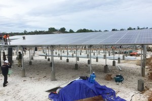 Thi công Dự án điện mặt trời DoWha Lệ Thuỷ.