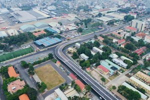 Đường nối Trần Quốc Hoàn - Cộng Hòa kết nối vào nhà ga T3 sẽ khánh thành ngày 19/4 - Ảnh: T.K