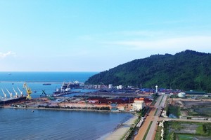 Cảng Chân Mây tại Khu kinh tế Chân Mây - Lăng Cô, TP. Huế. Ảnh: Ngọc Tân