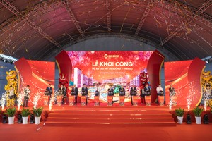Lễ khởi công dự án Khu đô thị Đường 3 Tháng 2 tại phường 10 và 11, Thành phố Vũng Tàu (Ảnh: Ánh Dương)