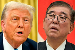 Tổng thống Mỹ Donald Trump và Thủ tướng Nhật Bản Shigeru Ishiba. Ảnh: X
