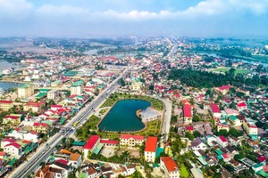 Một góc Thị trấn Nghèn - nơi thực hiện dự án, ảnh nguồn: Báo Hà Tĩnh
