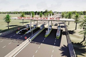 Phối cảnh Trạm thu phí đường cao tốc TP.HCM - Mộc Bài