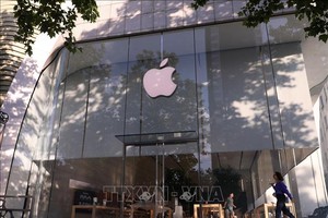Một cửa hàng của Apple tại Brussels, Bỉ. Ảnh: THX/TTXVN