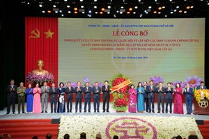 Hà Nội công bố 126 đơn vị hành chính xã, phường mới cùng đội ngũ cán bộ chủ chốt 