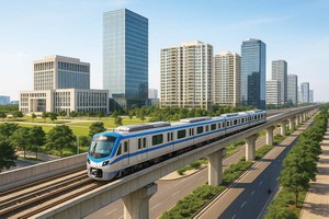 Phối cảnh tuyến đường sắt đô thị Thành phố mới Bình Dương - Suối Tiên 