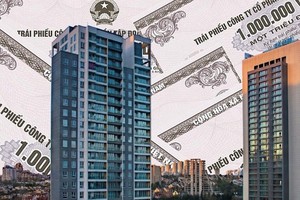 Thị trường bất động sản đã có nhiều chuyển biến tích cực, từ đó làm vơi bớt nỗi lo đáo hạn trái phiếu. Đồ hoạ: Thanh Vũ