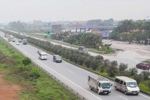 Một đoạn cao tốc Hà Nội - Bắc Giang (ảnh: Trần Tuấn).