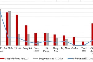 Hậu sáp nhập, địa phương nào dẫn đầu về thu hút vốn FDI?