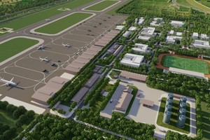 Phối cảnh sân bay quốc tế Gia Bình.