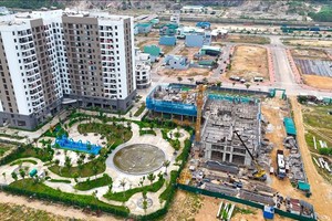 Dự án Nhà ở thuộc quy hoạch Khu thiết chế công đoàn tỉnh Bình Định thuộc Khu đô thị Long Vân. Ảnh: Công ty IEC.