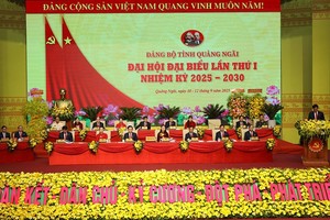 Đại hội đại biểu Đảng bộ tỉnh Quảng Ngãi lần thứ I, nhiệm kỳ 2025-2030 chính thức khai mạc vào sáng 11/9.