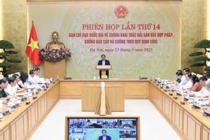 Thủ tướng Chính phủ Phạm Minh Chính chủ trì Phiên họp lần thứ 14 của Ban Chỉ đạo Quốc gia về chống khai thác hải sản bất hợp pháp, không báo cáo và không theo quy định (IUU).