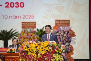 Bộ trưởng Bộ Quốc phòng Phan Văn Giang phát biểu chỉ đạo Đại hội 