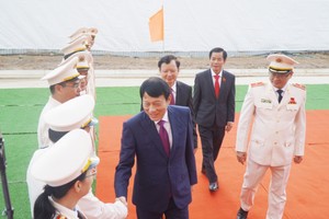 Đại tướng Lương Tam Quang dự Lễ gắn biển công trình cơ sở làm việc tại Huế 