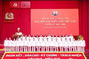 Bế mạc Đại hội đại biểu Đảng bộ Công an Trung ương lần thứ VIII 