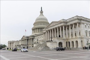 Tòa nhà Quốc hội Mỹ tại Washington D.C. Ảnh: THX/TTXVN
