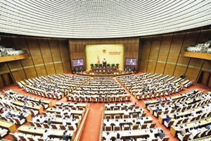 Một phiên họp toàn thể của Quốc hội khóa XV
