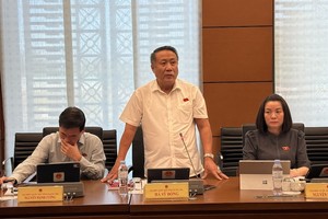Đại biểu Hà Sỹ Đồng phát biểu tại tổ.