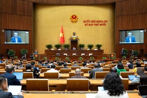 Một phiên họp toàn thể của Quốc hội tại Kỳ họp thứ 10.