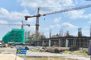 Một dự án nhà ở xã hội tại Hà Nội do doanh nghiệp tư nhân làm chủ đầu tư. Ảnh: Thanh Vũ