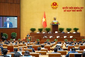 Quốc hội nghe tờ trình và báo cáo thẩm tra dự án Luật Quy hoạch (sửa đổi). 