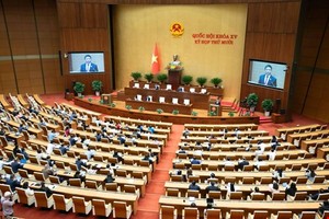 Quốc hội nghe Bộ trưởng Bộ Tài chính, trình bày Tờ trình điều chỉnh Quy hoạch tổng thể quốc gia thời kỳ 2021 - 2030. 