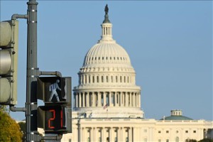 Tòa nhà Quốc hội Mỹ tại Washington, D.C. Ảnh: THX/TTXVN