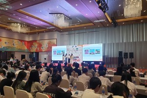 Đông đảo học sinh, sinh viên các trường đại học, trung học phổ thông tại Đà Nẵng tham gia Chung kết cuộc thi hùng biện và thuyết trình bằng tiếng Nhật tại Ngày hội Kanagawa Đà Nẵng năm 2025. Ảnh: Linh Đan 