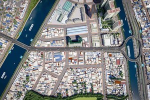 Phối cảnh Dự án cầu đường Nguyễn Khoái. 