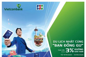 Đi Nhật càng chi càng lời: Hoàn tiền 3% không giới hạn cùng thẻ Vietcombank JCB 