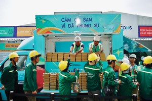 Xe Happy Coffee Truck là một trong các hoạt động tri ân kỹ sư, công nhân được Coteccons triển khai tại các công trường trên cả nước