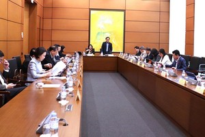 Phiên thảo luận tổ về Dự thảo nghị quyết. 