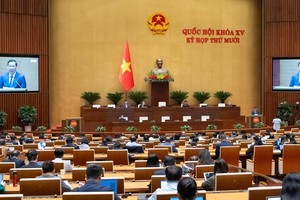 Quốc hội nghe tờ trình và báo cáo thẩm tra Dự thảo Nghị quyết. 