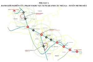 TP.HCM công bố phạm vi nghiên cứu, kế hoạch tổ chức lập quy hoạch các khu vực TOD tập trung vào các khu vực xung quanh 12 nhà ga của tuyến Metro số 2.