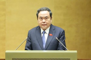 Chủ tịch Quốc hội Trần Thanh Mẫn phát biểu bế mạc Kỳ họp - Ảnh: Duy Linh.