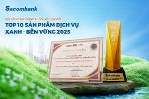 Gói tài chính xanh của Sacombank (STB) vào top 10 sản phẩm - dịch vụ xanh & bền vững năm 2025
