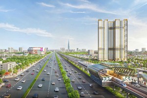 Diamond Boulevard trở thành sự lựa chọn lý tưởng trên trục Quốc Lộ 13 với mức giá chỉ từ 36 triệu/m2 bàn giao full nội thất.