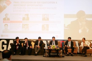 Các diễn giả chia sẻ tại Hội thảo Gateway to Vietnam 2014 - Ảnh: Lê Toàn