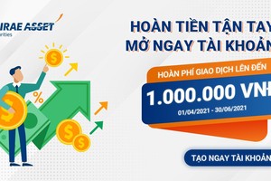 Mirae Asset triển khai chương trình hoàn 100% phí giao dịch lên đến 1 triệu đồng