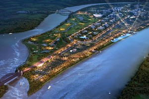 Phối cảnh tổng thể dự kiến của khu đô thị Nam Long Đại Phước 45ha