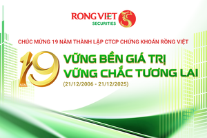 Chứng khoán Rồng Việt kỷ niệm 19 năm “Vững bền giá trị - Vững chắc tương lai” 