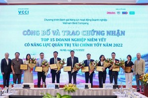 Vinaconex được vinh danh Top 15 Doanh nghiệp niêm yết có năng lực quản trị tài chính tốt năm 2022
