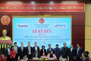 Goertek ký biên bản ghi nhớ thuê 62,7 ha đất với KBC